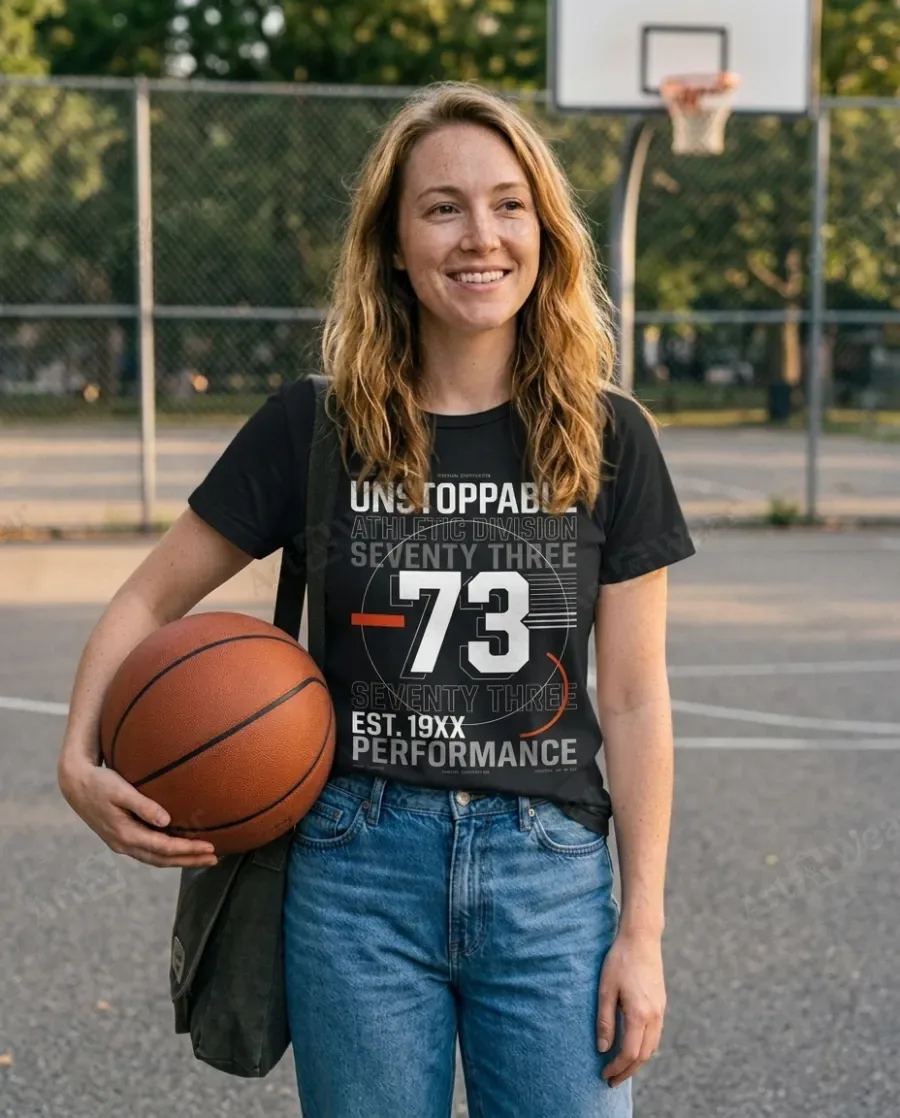 Seventy Three tee, worn