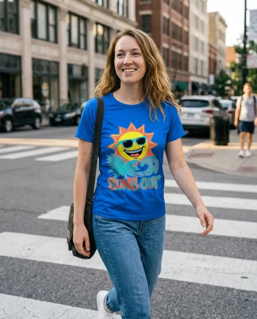 Sun's Out tee, worn