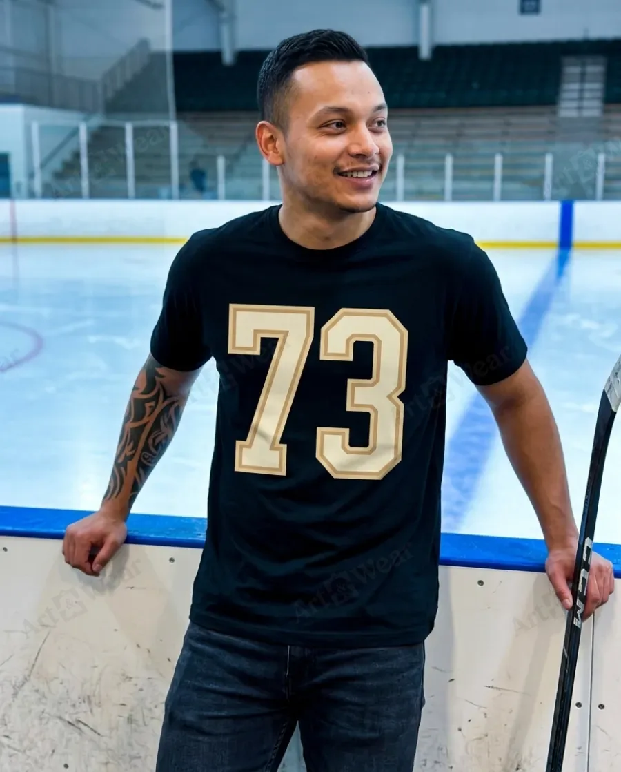 Varsity 73 tee, worn